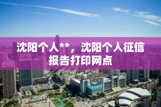 沈阳个人**，沈阳个人征信报告打印网点