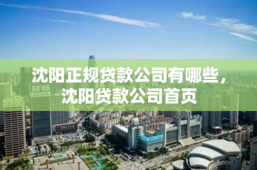沈阳正规贷款公司有哪些，沈阳贷款公司首页