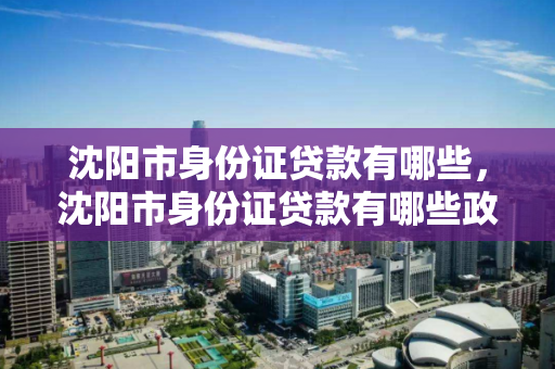 沈阳市身份证贷款有哪些，沈阳市身份证贷款有哪些政策