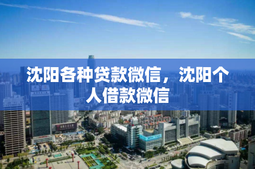 沈阳各种贷款微信，沈阳个人借款微信