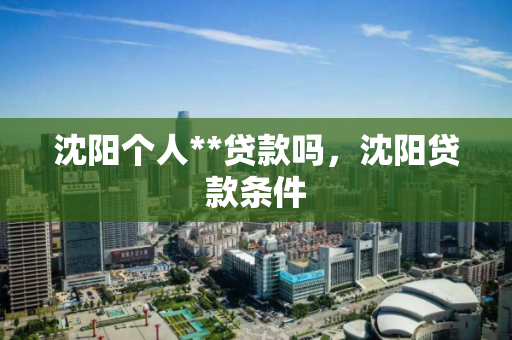 沈阳个人**贷款吗，沈阳贷款条件