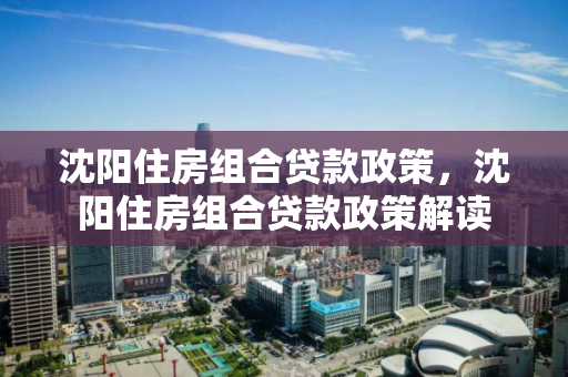 沈阳住房组合贷款政策，沈阳住房组合贷款政策解读