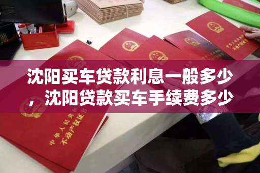 沈阳买车贷款利息一般多少，沈阳贷款买车手续费多少
