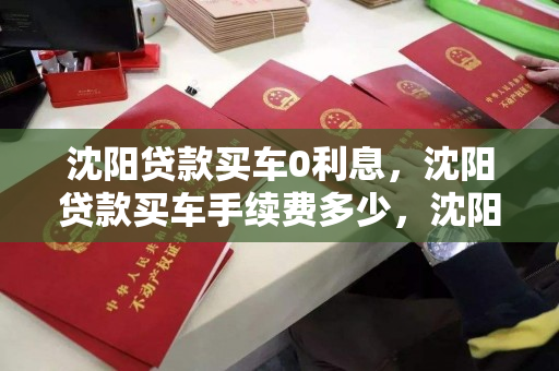 沈阳贷款买车0利息，沈阳贷款买车手续费多少，沈阳零利率购车贷款及手续费详解