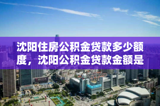 沈阳住房公积金贷款多少额度,沈阳公积金贷款金额是多少,沈阳住房公积金贷款额度及金额解析 沈阳住房公积金贷款多少额度,沈阳公积金贷款金额是多少,沈阳住房公积金贷款额度及金额解析