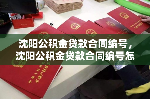 沈阳公积金贷款合同编号,沈阳公积金贷款合同编号怎么查询,沈阳公积金贷款合同编号查询指南 沈阳公积金贷款合同编号,沈阳公积金贷款合同编号怎么查询,沈阳公积金贷款合同编号查询指南