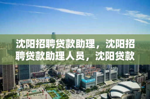 沈阳招聘贷款助理，沈阳招聘贷款助理人员，沈阳贷款助理人员招聘信息