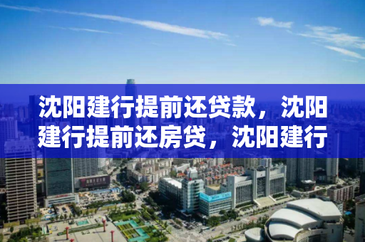 沈阳建行提前还贷款,沈阳建行提前还房贷,沈阳建行提前还贷与房贷政策解析 沈阳建行提前还贷款,沈阳建行提前还房贷,沈阳建行提前还贷与房贷政策解析