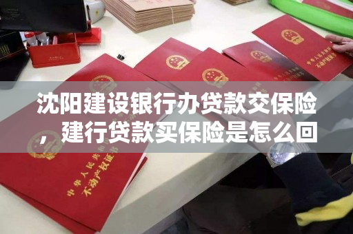 沈阳建设银行办贷款交保险，建行贷款买保险是怎么回事，沈阳建设银行贷款与保险服务详解