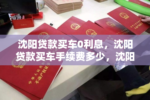 沈阳贷款买车0利息，沈阳贷款买车手续费多少，沈阳零利息购车贷款及手续费详解