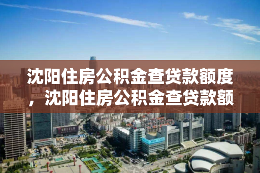 沈阳住房公积金查贷款额度，沈阳住房公积金查贷款额度是多少，沈阳住房公积金贷款额度查询指南