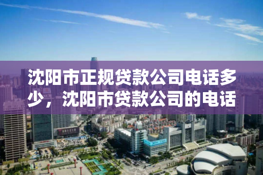 沈阳市正规贷款公司电话多少，沈阳市贷款公司的电话，沈阳市正规贷款公司联系方式查询指南