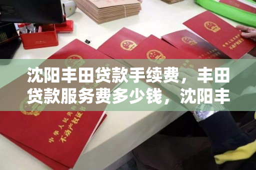 沈阳丰田贷款手续费，丰田贷款服务费多少钱，沈阳丰田汽车贷款手续费及服务费解析