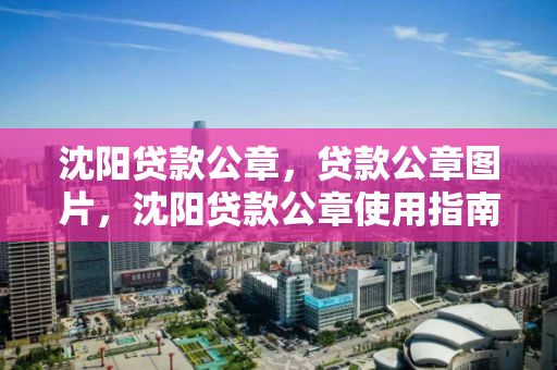 沈阳贷款公章,贷款公章图片,沈阳贷款公章使用指南及图片展示 沈阳贷款公章,贷款公章图片,沈阳贷款公章使用指南及图片展示