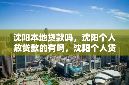 沈阳本地贷款吗，沈阳个人放贷款的有吗，沈阳个人贷款服务指南