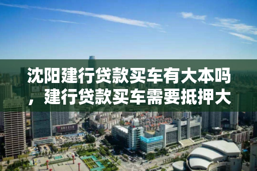 沈阳建行贷款买车有大本吗，建行贷款买车需要抵押大绿本吗，沈阳建行汽车贷款，是否需要大绿本作抵押？