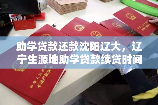 助学贷款还款沈阳辽大，辽宁生源地助学贷款续贷时间，沈阳辽大助学贷款续贷指南，辽宁生源地还款时间与流程