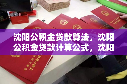 沈阳公积金贷款算法，沈阳公积金贷款计算公式，沈阳公积金贷款计算指南，算法与公式详解