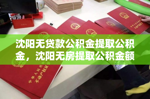 沈阳无贷款公积金提取公积金,沈阳无房提取公积金额度,沈阳无贷款无房情况下公积金提取额度指南 沈阳无贷款公积金提取公积金,沈阳无房提取公积金额度,沈阳无贷款无房情况下公积金提取额度指南