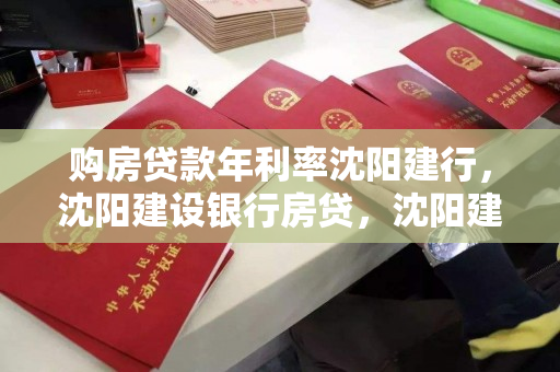 购房贷款年利率沈阳建行，沈阳建设银行房贷，沈阳建设银行购房贷款年利率解析