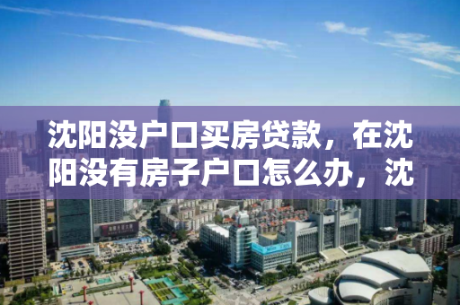 沈阳没户口买房贷款，在沈阳没有房子户口怎么办，沈阳无户口购房贷款指南
