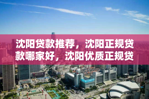 沈阳贷款推荐，沈阳正规贷款哪家好，沈阳优质正规贷款机构推荐指南